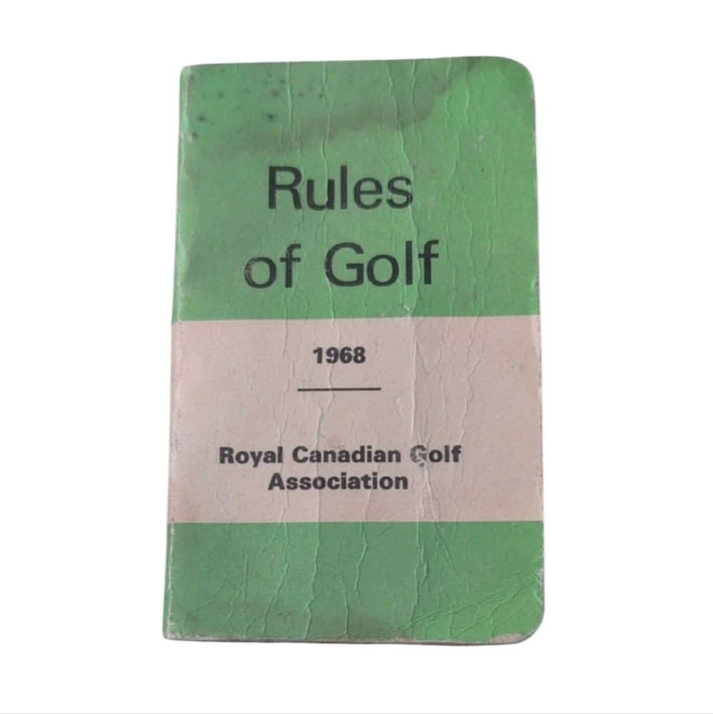 1968 Rules of Golf Booklet